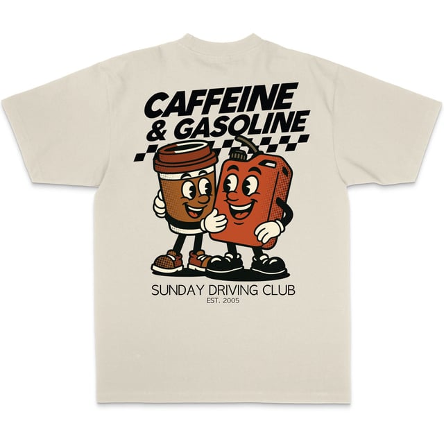 CAFFEINE & GASOLINE OVERSIZED BOX TEE