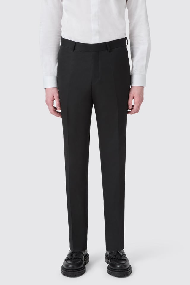 Ellroy Skinny Fit Black Suit Trousers