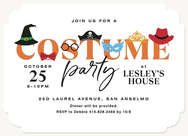 Costume Party | Halloween Party Invitations
