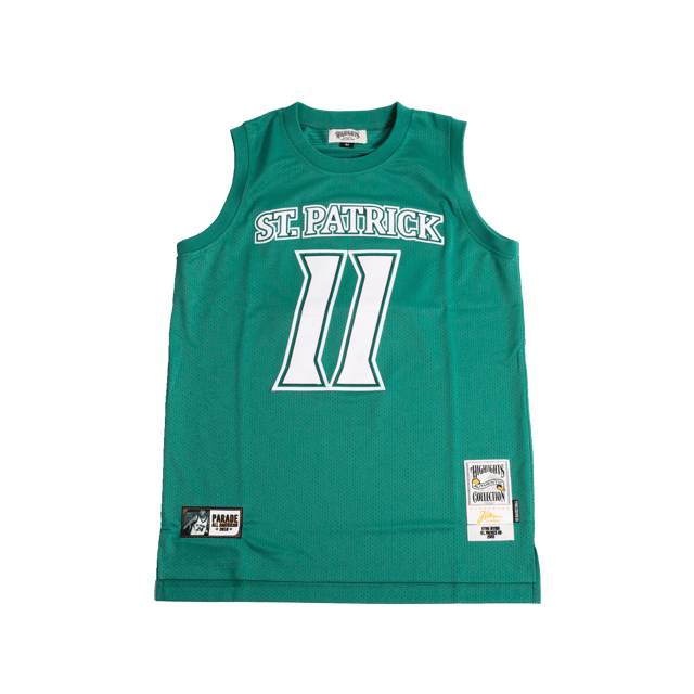 ST PATRICK KYRIE IRVING AUTHENTIC BASKETBALL JERSEY (GREEN)