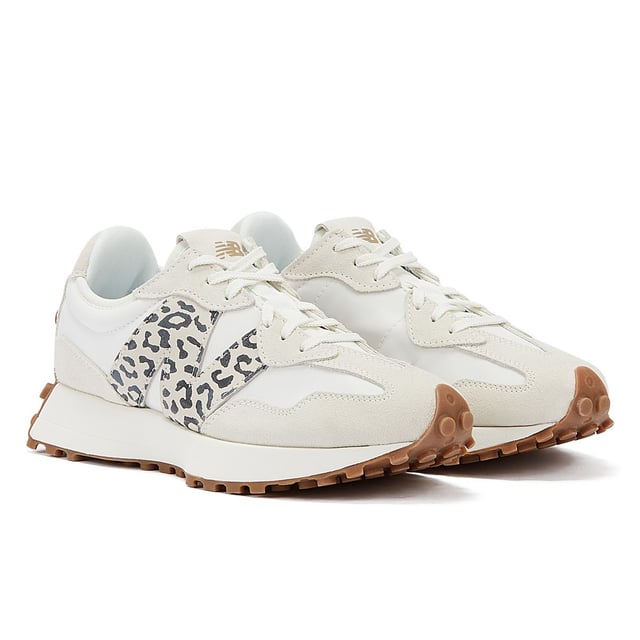 New Balance 327 Animal Print Sea Salt Women's White Sneaker