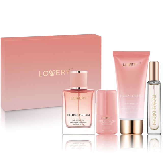 Floral Dream Bath and Body Care - 4pc Womens Gift Set