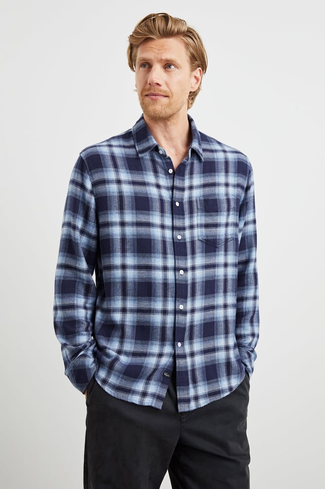 LENNOX SHIRT - CURRANT TAWNY MELANGE