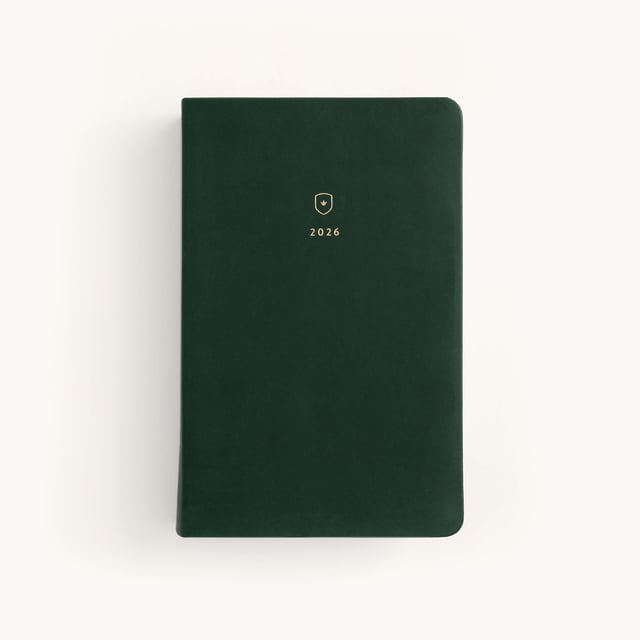 2026 Bookbound Daily Dapperdesk Planner - Evergreen