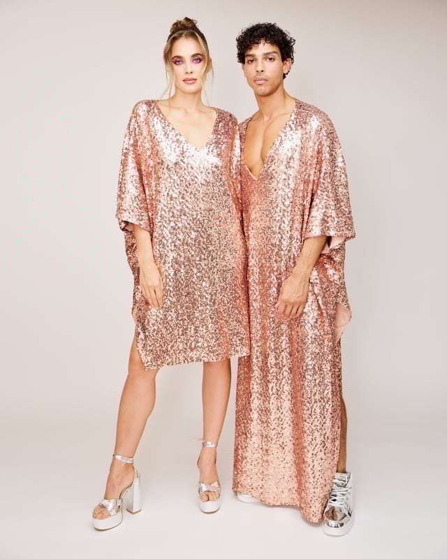 The Sequin Kaftan // ROSE QUARTZ