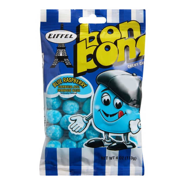 Eiffel Bon Bons Blue Raspberry Chewy Candy