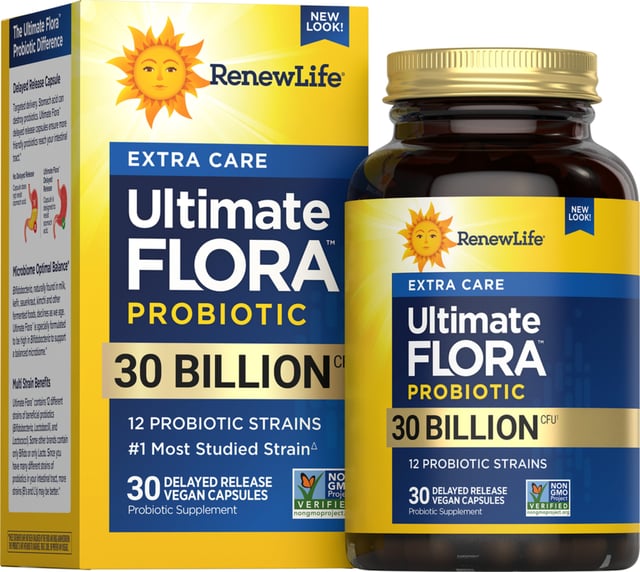 Extra Care Digestive - Probiotic  30 Billion CFU, 30 Vegetarian Capsules