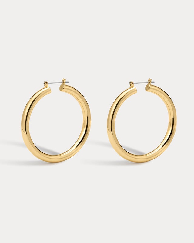 Amalfi Tube Hoops- Gold