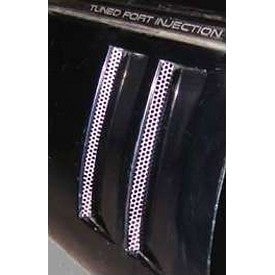 C4 Corvette Side Vent Grille, Perforated, 4Pc, 1984-1990