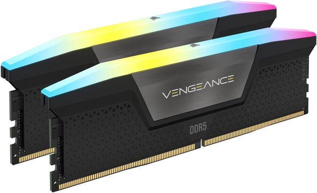 CORSAIR Vengeance RGB 32GB (2 x 16GB) 288-Pin PC RAM DDR5 6400 (PC5 51200) Desktop Memory Model CMH32GX5M2N6400C36