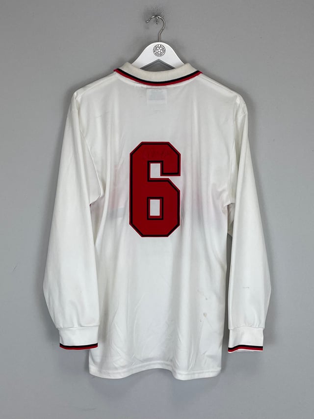 1993/94 AC MILAN BARESI #6 *MATCH WORN* SIGNED L/S AWAY SHIRT (L) LOTTO
