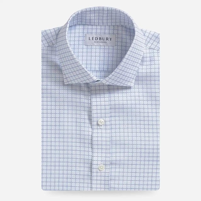 The Blue Hoyt Check Custom Shirt