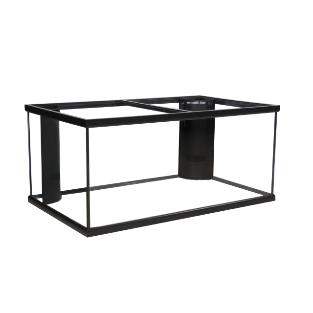 Marineland Double Corner-Flo Rectangular Aquarium Black, Clear 125 gal 72x18x22 in SD-3