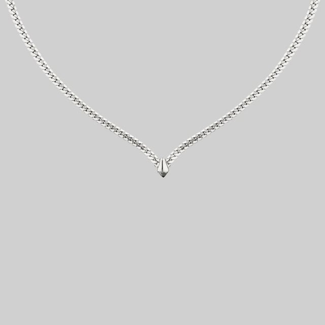 The Chevron Collar - Silver
