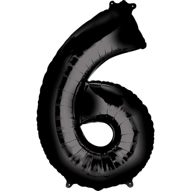 34in Black Number Balloon (6)