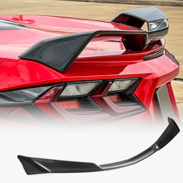 Chevrolet Corvette C8 Stingray Z51 2-Door 2020-2024 Rear Trunk Spoiler Carbon Fiber