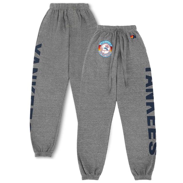 Unisex New York Yankees Aviator Nation x MLB Heather Gray Tri-Blend Sweatpants
