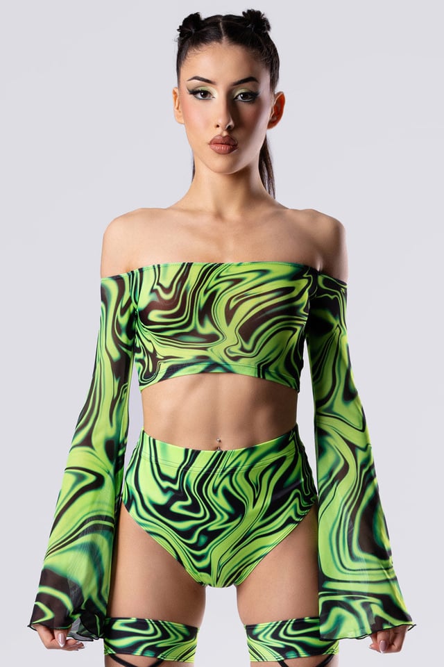 Toxic Drip Booty Shorts Set