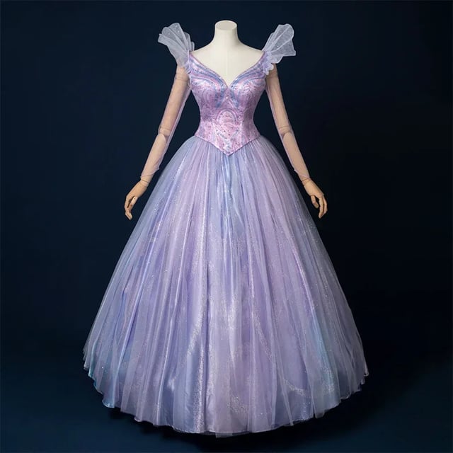 Good Witch Cosplay Costume Sparkling Blue and Purple Princess Gown BST0195