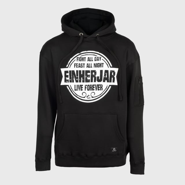 Classic Hoodie, Einherjar Feast, Black