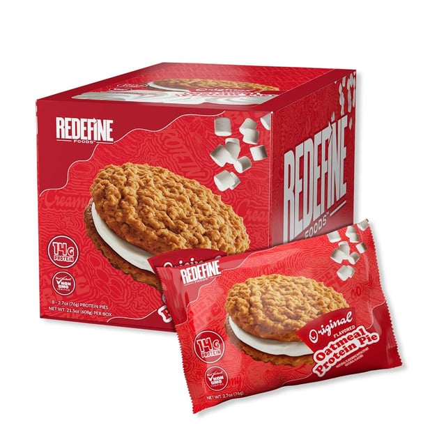 Redefine Oatmeal Protein Pie Original 8pk