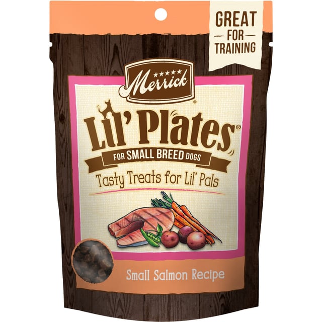 Merrick Lil' Plates Small Salmon Recipe Grain-Free Dog Treats, 142-g bag