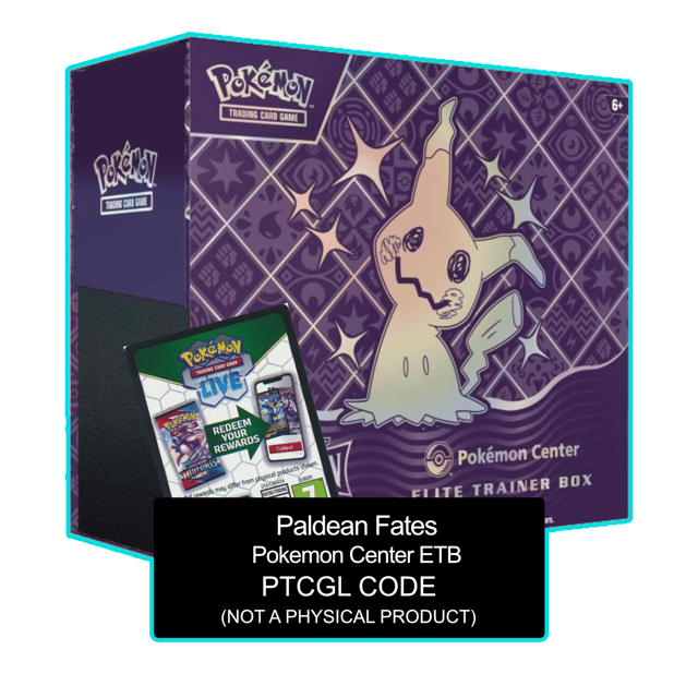 Paldean Fates Pokemon Center ETB - Sleeves and Deck Box - PTCGL Code