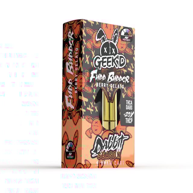 Geek'd Extracts - Fudd Budder Berry Gelato - THC-A 20x Cartridge - Indica – Direct Delta 8 Shop