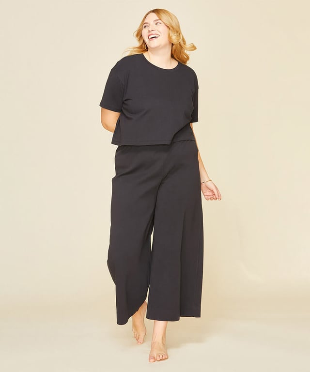 Organic Cotton Wide-Leg Pant