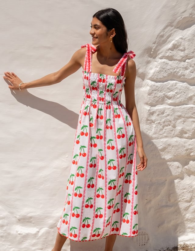 Scalloped Cherry Immy Dress