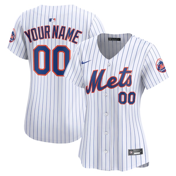 Women's New York Mets Nike White Home Limited Custom Jersey