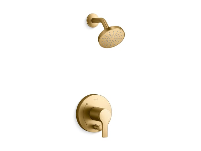 Elate® Rite-Temp® shower trim kit with push-button diverter, 1.75 gpm