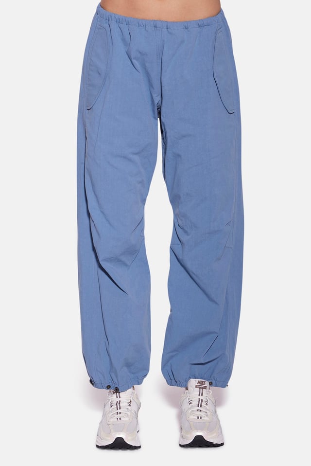 Justine Cotton Parachute Pant Blue