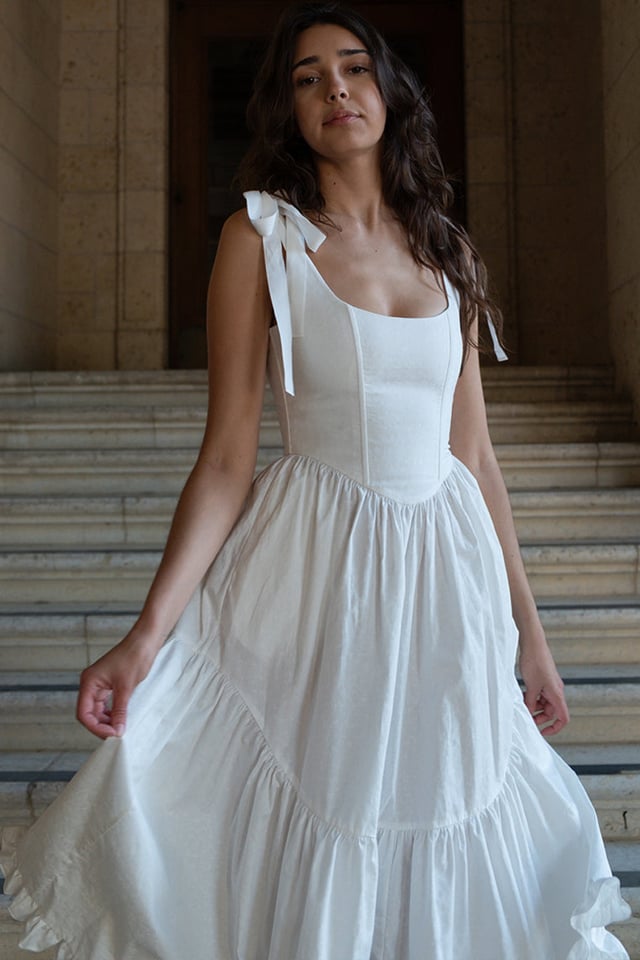 Mirabelle Bridal Dress in Pearl Jacquard
