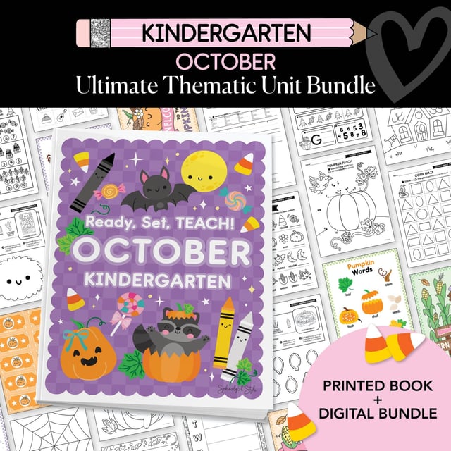 Ultimate Kindergarten October Thematic Unit Bundle