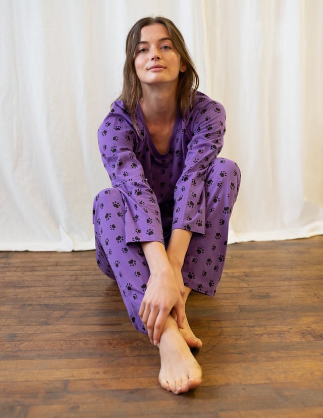 Women's Loose Fit Cotton Pajamas