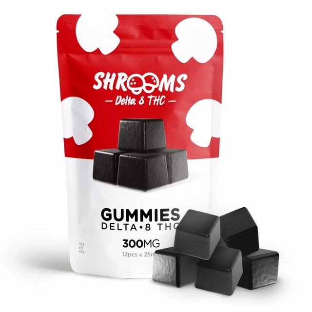 25mg D8, Mushroom Gummy Pouch
