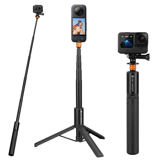 K&F Concept Invisible Selfie Stick, Extension Long Pole