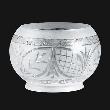 7-3/4 inch diameter Large Hand Engraved Victorian Shade, 5 inch lip fitter (08527)