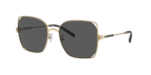 TORY BURCH TY6097 Gold - Women Sunglasses, Dark Grey Lens