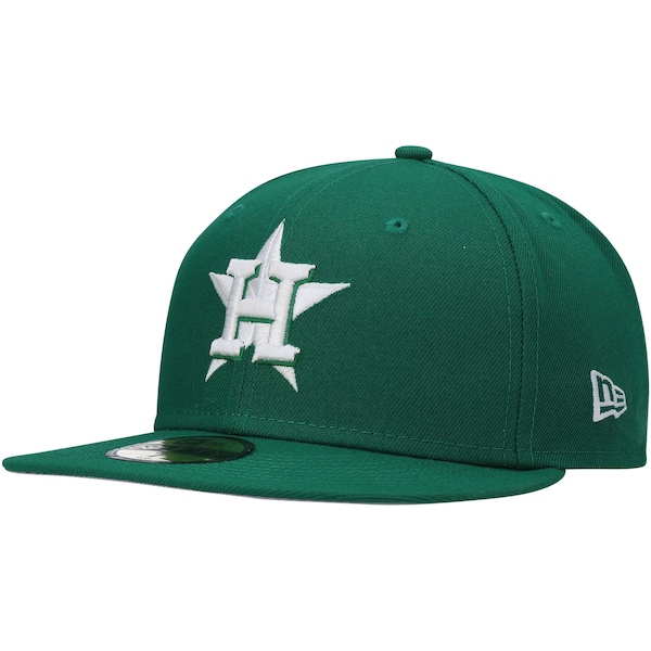 New Era Houston Astros Kelly Green White Logo 59FIFTY Fitted Hat