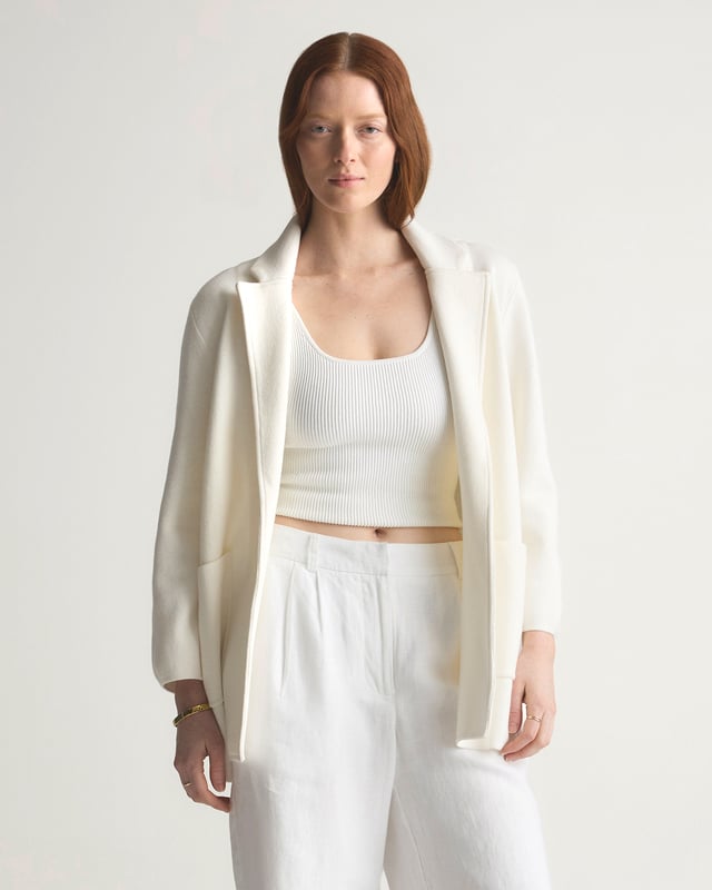 100% Organic Cotton Knit Blazer
