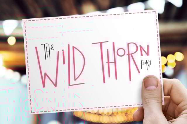 Wild Thorn Font (Kooky Fonts, Unique Fonts, Fun Fonts) By Salt & Pepper Designs | TheHungryJPEG