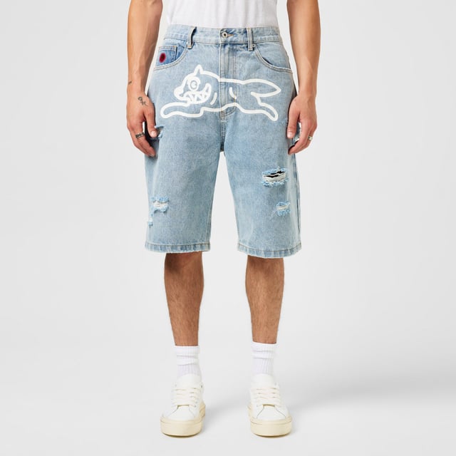 Running Dog Denim Shorts