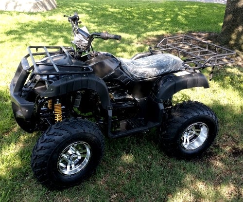 RPS Desert 200 Utility ATV Deluxe Full Size Adult ATV, Automatic with Reverse, Aluminum Rim 21-inch Tires with Free Battery Charge, up to $49 value