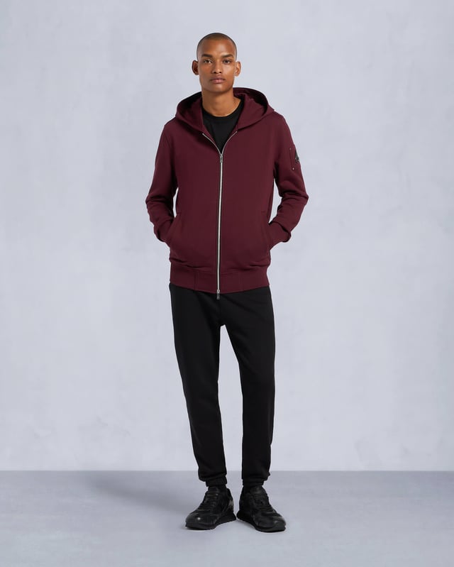 HARTSFIELD ZIP-UP HOODIE-BEET