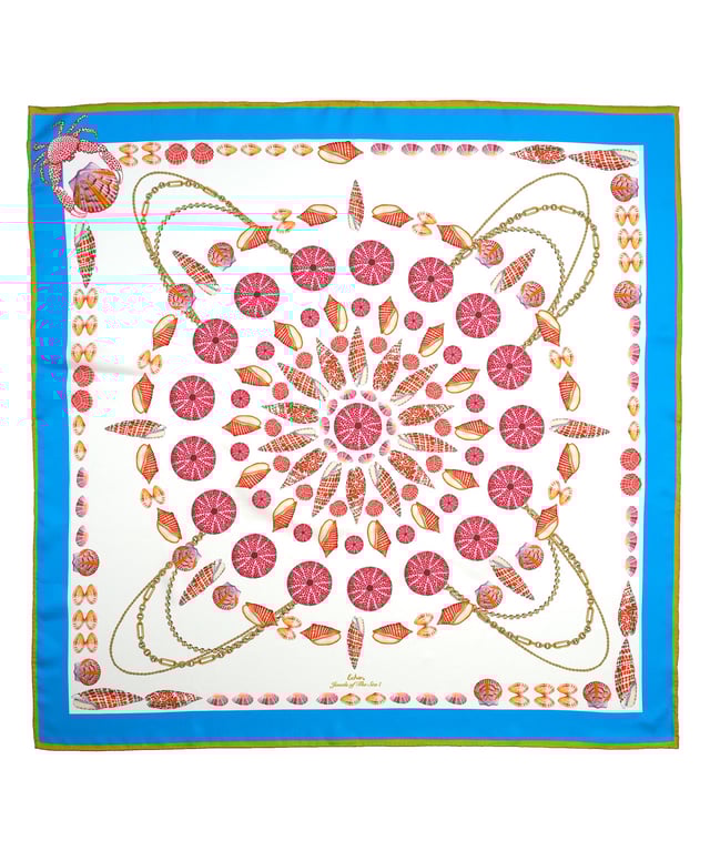 Jewels Of The Sea I 35" Silk Square Scarf