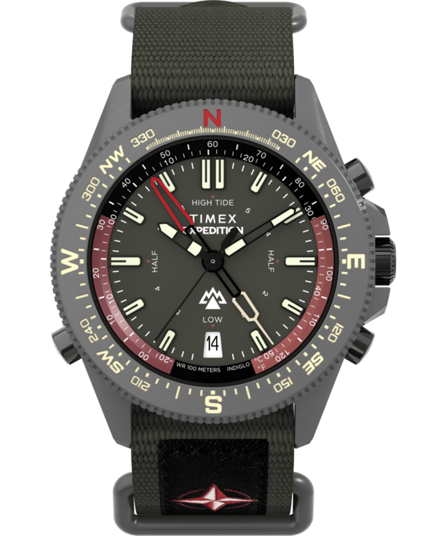 Expedition Tide-Temp-Compass 43mm Fabric Strap Watch