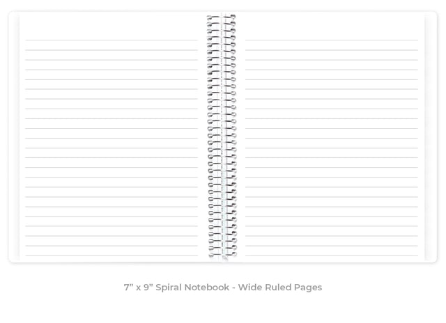 7x9: Wide Ruled