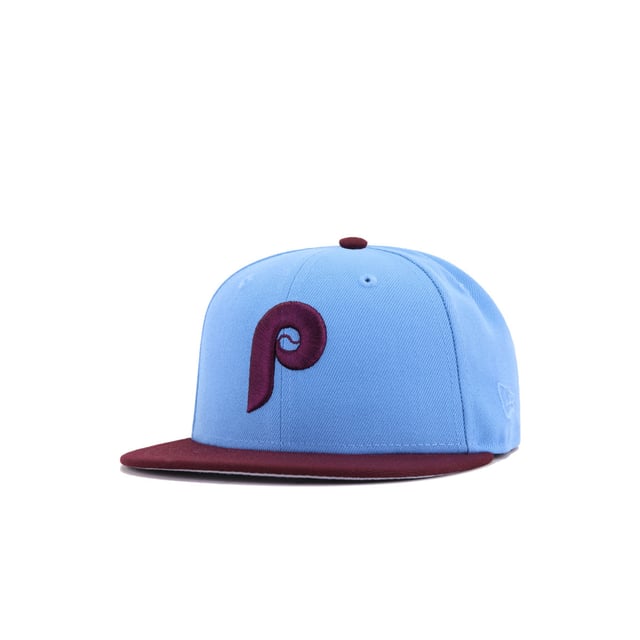 KIDS Philadelphia Phillies Sky Blue Maroon 1952 All Star Game New Era K9Fifty Snapback
